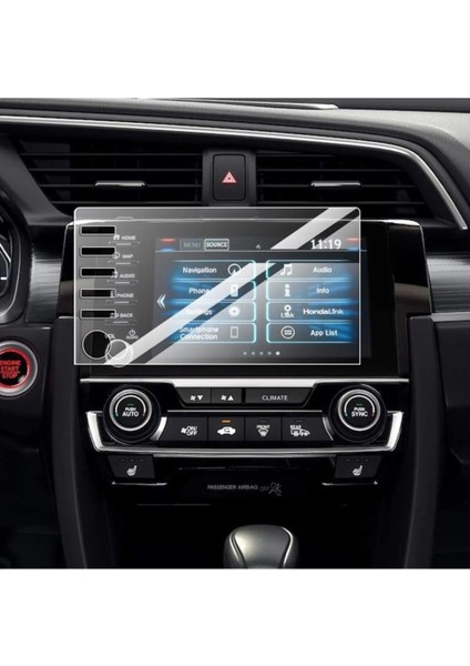 Honda Civic Fc5 Makyajlı Kasa Multimedya Ekran Koruyucu Film 2019-2022 Nano Ekran Koruyucu