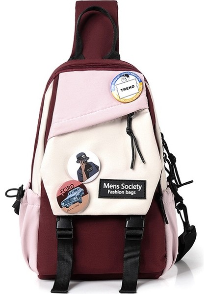 Erkek Crossbody Çanta Şık ve Çok Yönlü Erkek Spor Kanvas Omuz Çantası (Yurt Dışından)