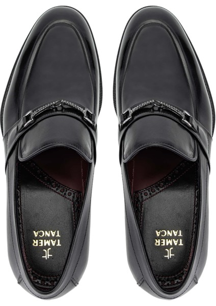 Erkek Deri Siyah Loafer Ayakkabı 342 8999 SK24-25 Sıyah Bfl