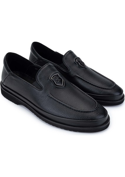 Erkek Hakiki Deri Siyah Floter Loafer Ayakkabı 374 Tnc-03 Erk Ayk SK24-25 Sıyah Fltr fiyatları