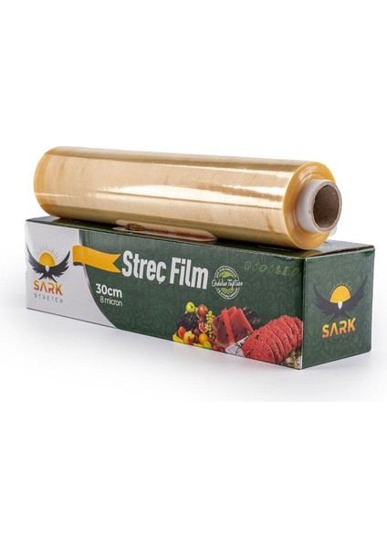 30 cm x 150 Metre Kutulu Tırtırbıçaklı Gıda Tipi Streç 1 Adet