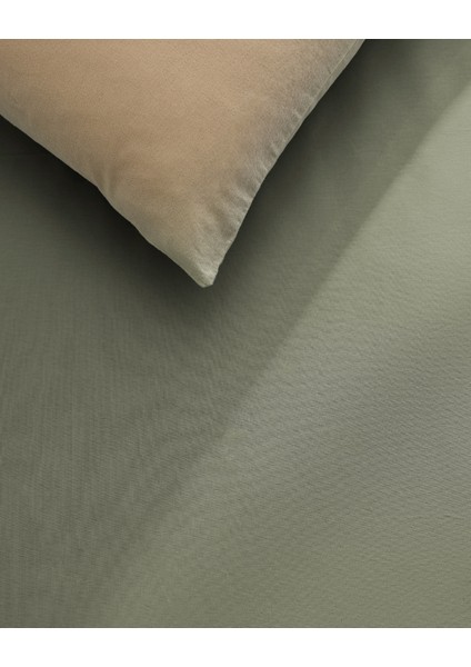 Manon King Size Plus %100 Pamuk Ranforce Lastiksiz Çarşaf - Yeşil fiyatları