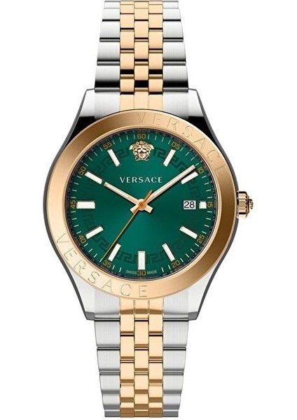 VRSCVEVK01324 Quartz Çelik Rose/gri Yeşil Kadran 42 mm Erkek Kol Saati