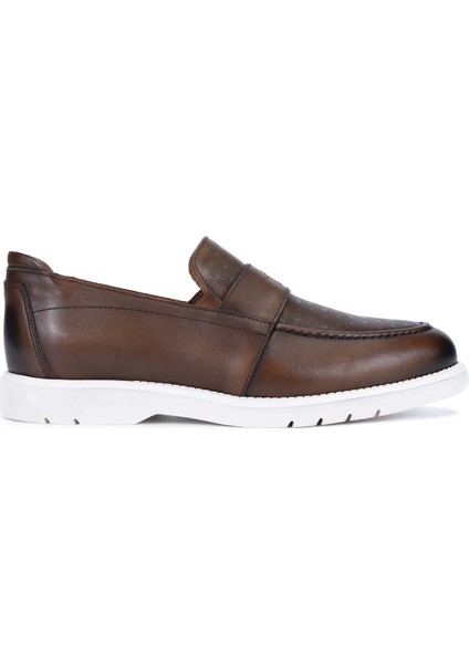 Erkek Deri Taba Loafer Ayakkabı 698 1146-1 Erk Ayk Y24 Taba