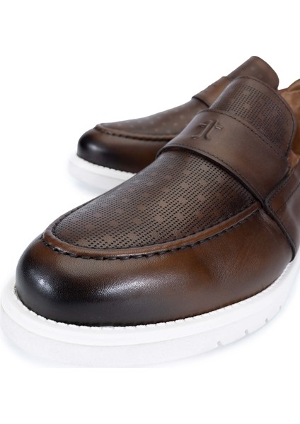 Erkek Deri Taba Loafer Ayakkabı 698 1146-1 Erk Ayk Y24 Taba modelleri