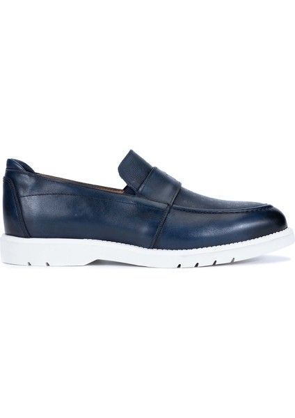 Erkek Deri Lacivert Loafer Ayakkabı 698 1146-1 Y24 Lacıvert