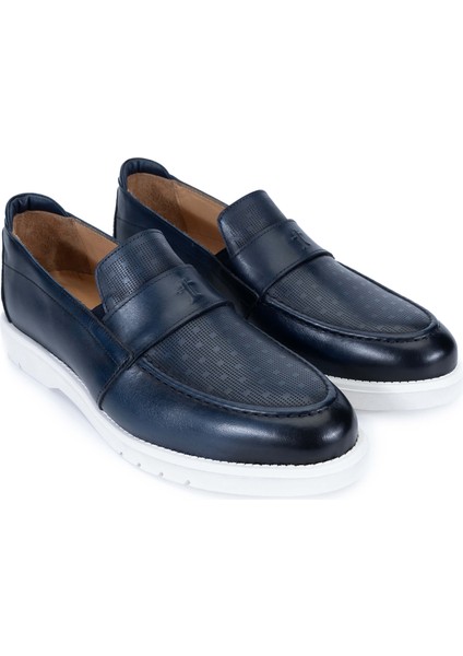 Erkek Deri Lacivert Loafer Ayakkabı 698 1146-1 Y24 Lacıvert fiyatları