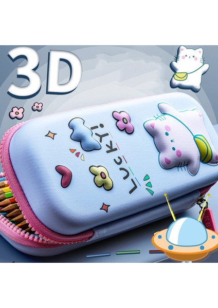 Kedi 3D Sevimli Kalem Kutusu (Yurt Dışından)