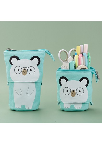 Kız Erkek Fermuar Sevimli Kedi Pop Up Scolaire Kalem Kutusu (Yurt Dışından)