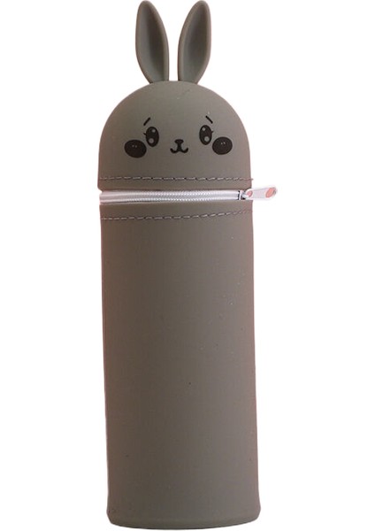 Sevimli Hayvan Büyük Kapasiteli Silikon Fermuarlı Öğrenciler Için Kalem Kutusu (Yurt Dışından)