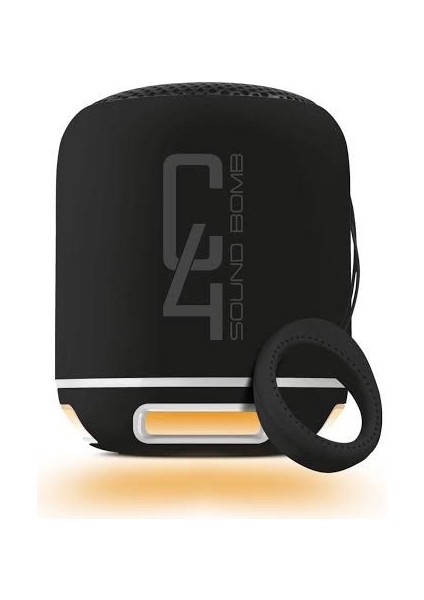 Powerway C4 Taşınabilir Bluetooth Hoparlör Ses Bombası Yüksek Ses Gücü ve LED Işık