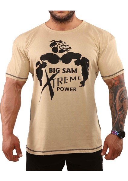 Çöl Sarısı Tişört Big Sam 2852