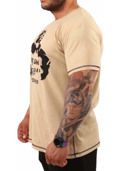 Çöl Sarısı Tişört Big Sam 2852 modelleri