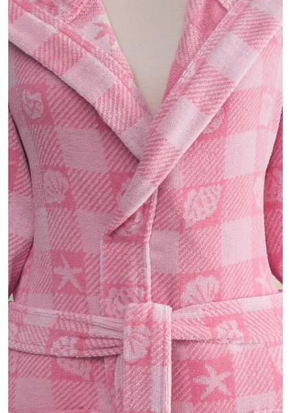 Shell Plaid Kadife Şal Yaka Bornoz fiyatları