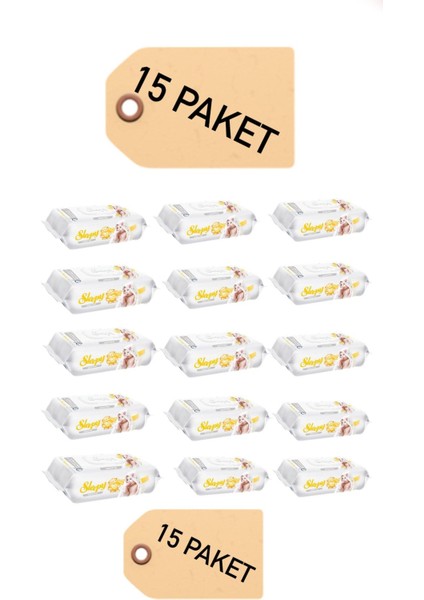 Sensitive 90 Yaprak 15'li Paket Islak Mendil & Havlu