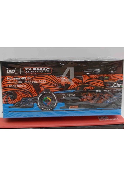 Tarmac-Ixo 1:64 Mc Laren MCL36 Abu Dhabi Grand Prix 2022 Lando Norris (8cm)