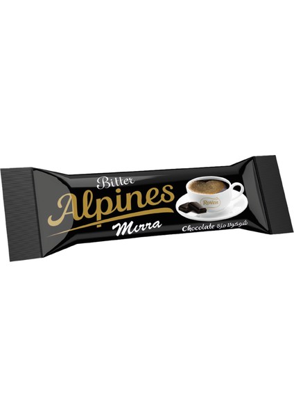 Bitter Alpines Çikolata - 7 gram Tekli Paket | 50'li Kutu