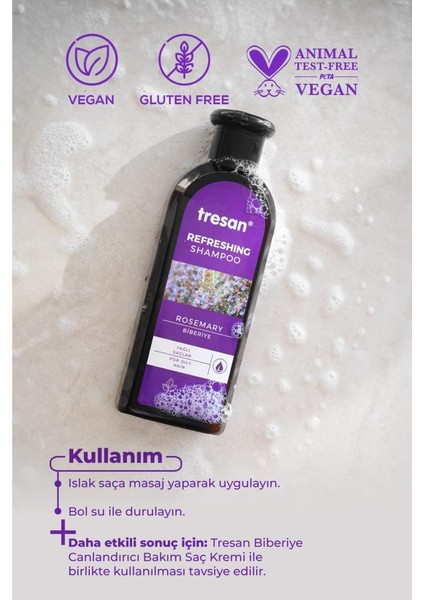 Biberiye Canlandırıcı Bakım Şampuanı 300 ml ve Biberiye & Nane Saç Toniği 125 ml fırsatları