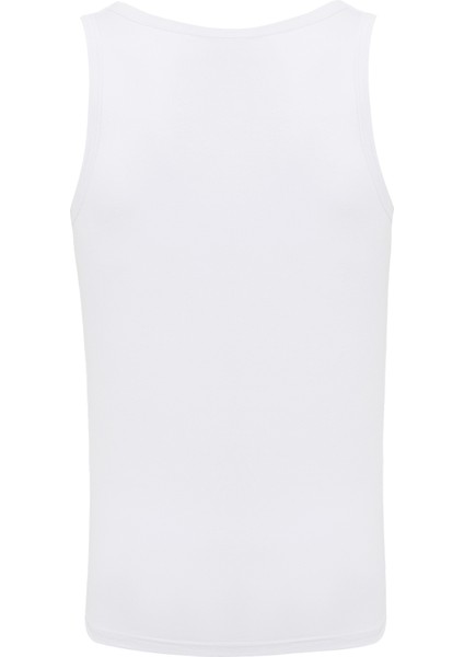 Erkek Beyaz Tekli Askılı Bambu Atlet - 33400 fiyatları