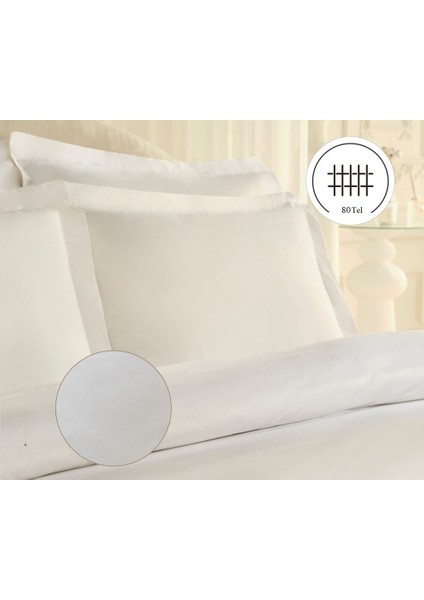 White Collection 80 Tel %100 Pamuk Percale Tek Kişilik Nevresim Takımı Beyaz fiyatları