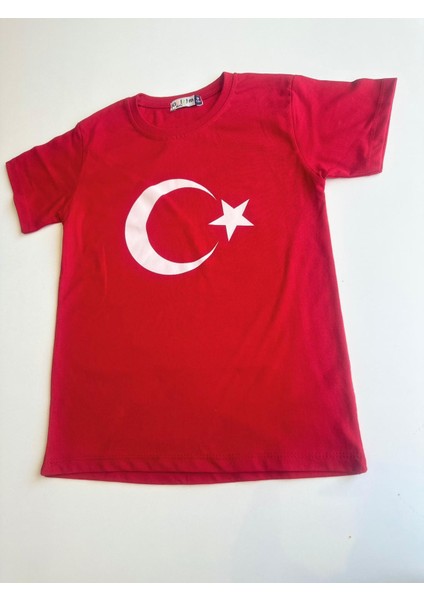 Gala Ay Yıldızlı Türk Bayraklı Tişört Unisex