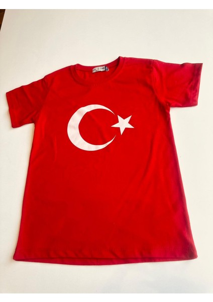 Gala Ay Yıldızlı Türk Bayraklı Tişört Unisex