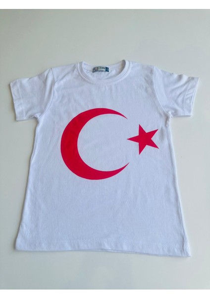Gala Ay Yıldızlı Türk Bayraklı Tişört Unisex
