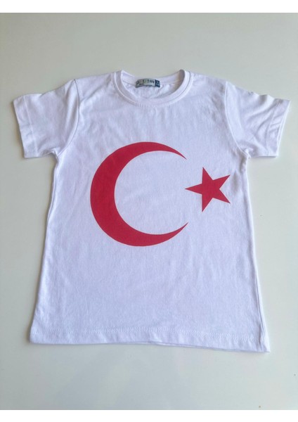 Gala Ay Yıldızlı Türk Bayraklı Tişört Unisex
