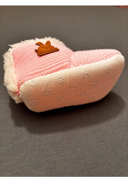 Kaymaz Tabanlı Peluş Ilk Adım Bebek Ayakkabısı , Ilk Adım Ayakkabısı