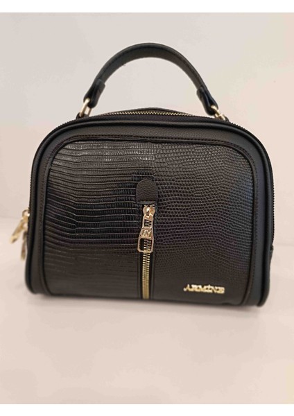 Armine 302 Kadın Çanta siyah croko