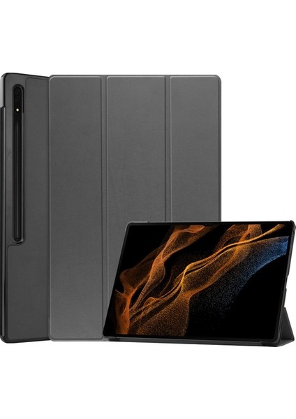 Samsung Galaxy Tab S9 Ultra Folio Kılıf Çok Açılı Standlı Ince Hafif Koruyucu Kapak (Yurt Dışından)