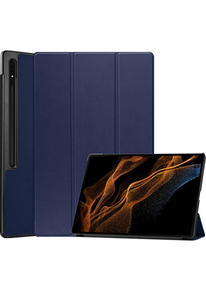 Samsung Galaxy Tab S9 Ultra Folio Kılıf Çok Açılı Standlı Ince Hafif Koruyucu Kapak (Yurt Dışından)