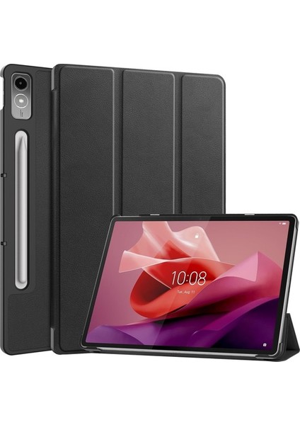 Lucky Power Lenovo Tab P12 12.7'' Folio Kılıf Çok Açılı Standlı Ince Hafif Koruyucu Kapak (Yurt Dışından)