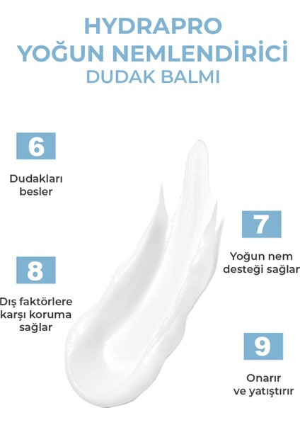 Hydrapro Yoğun Nemlendirici Dudak Bakım Balmı 10g