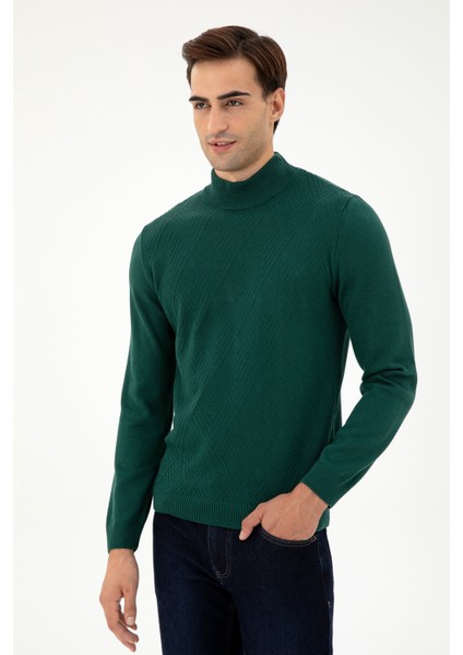 Erkek Koyu Yeşil Kazak /Triko 50297038-VR079 modelleri