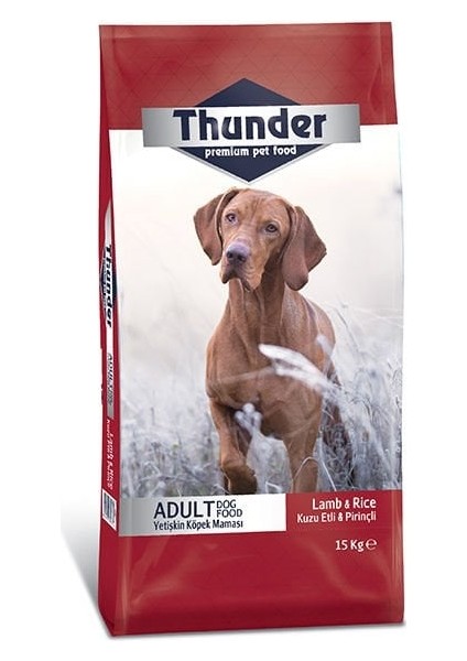 Thunder Kuzulu Yetişkin Köpek Maması 15 kg - Petshopundan