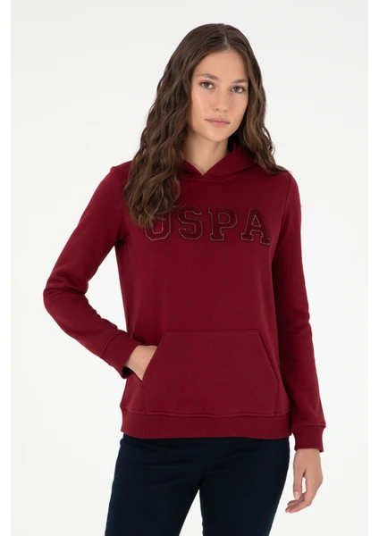 U.S. Polo Assn.  Kadın Bordo Sweatshirt 50296931-VR014