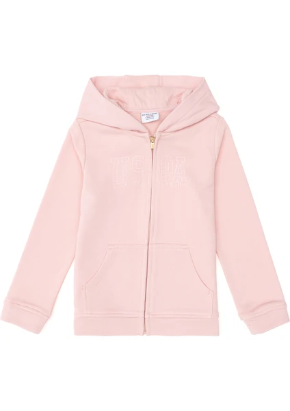 U.S. Polo Assn.  Kız Çocuk Toz Pembe Sweatshirt 50292507-VR050