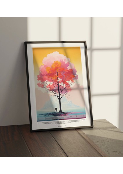 Sanatsal Ağaç Duvar Dekoru, Modern Ev Dekoru Tablo