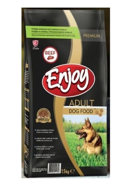 Enjoy Biftekli Yetişkin Köpek Maması 15 kg - Petshopundan