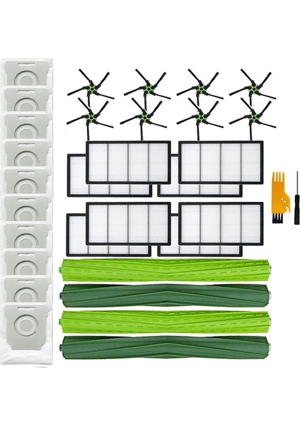 Irobot Roomba S9(9150),S9+(9550) Kiti Için Ana Fırça Yan Fırça Filtresi (Yurt Dışından)