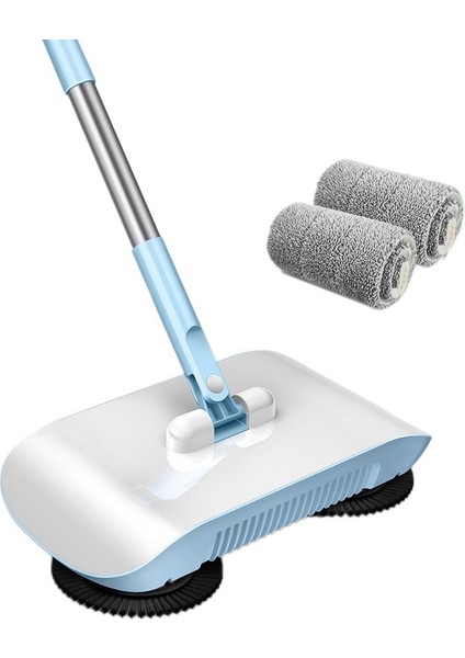 2'si 1 Arada El Itmeli Süpürge Seti Ev Süpürgesi Süpürge Faraş(Mavi) (Yurt Dışından)