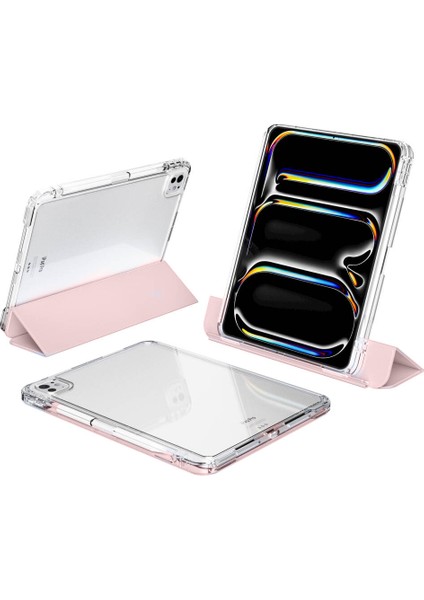 Apple iPad Pro 11 2024 Manyetik Standlı Darbeye Dayanıklı Shockproof Kalemlikli Kızaklı Hybrid Kılıf A2836 A2837 fiyatları