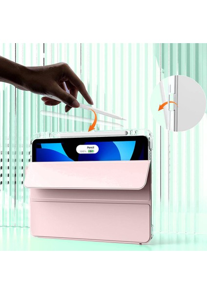 Apple iPad Pro 11 2024 Manyetik Standlı Darbeye Dayanıklı Shockproof Kalemlikli Kızaklı Hybrid Kılıf A2836 A2837 fırsatları