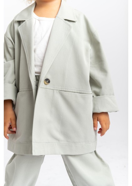 Ceketli Tencel Takım 2-7 Yaş Mint Yeşili modelleri
