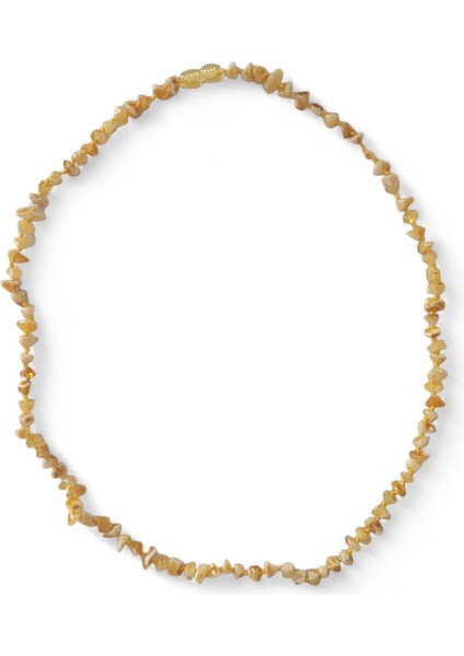 Kehribar Kolye Taş Kesim Gerçek Sertifikalı