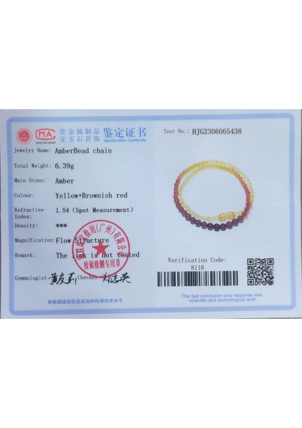 Kehribar Kolye Dereceli Küre Kesim Karışık Renkli Sertifikalı fiyatları