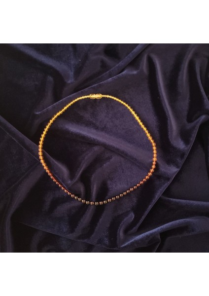 Kehribar Kolye Dereceli Küre Kesim Karışık Renkli Sertifikalı modelleri