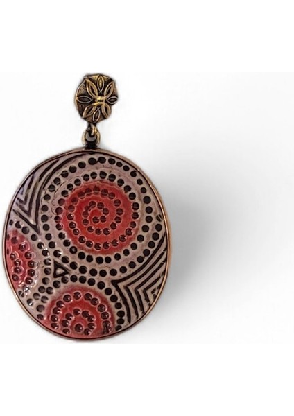 Elegans Senfoni Bronz Çini Taşlı Çelik Zincir Kolye