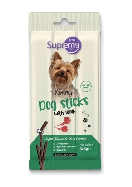 Dog Kuzu Etli Küçük Irk Stick Köpek Ödül Maması 3x5 gr - Petshopundan fiyatları